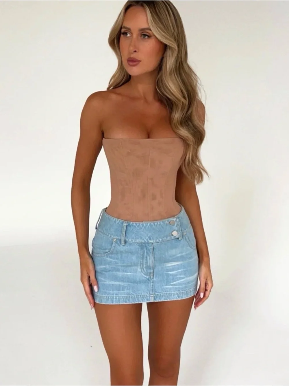 Strapless Nude Corset Top